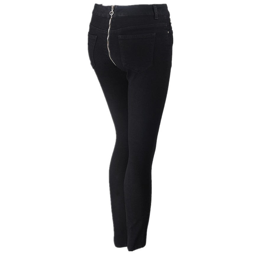 Pantalone Sexy Zipper Jeans con zip posteriore