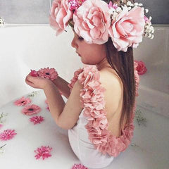 Costume Baby Flower da bagno intero floreale per bimba.