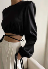 Layton cropped top