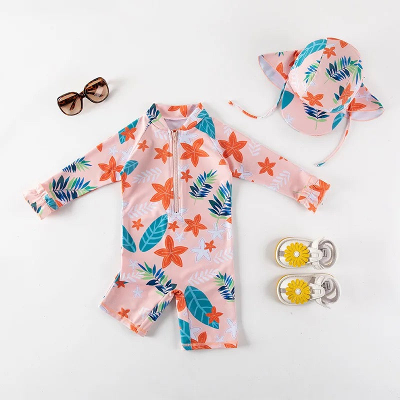 Summer baby bathing suit set