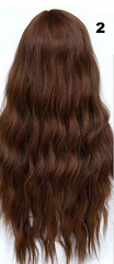 Wig with anti-frizz bangs