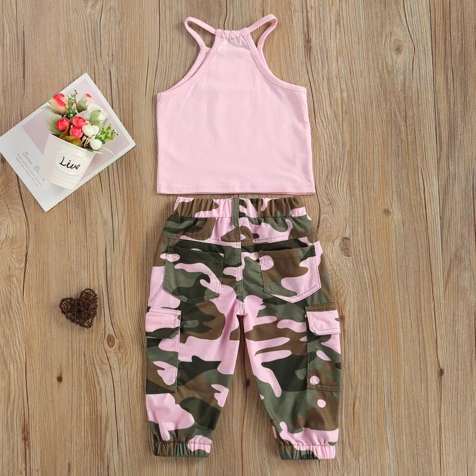 Army Baby pants and top set