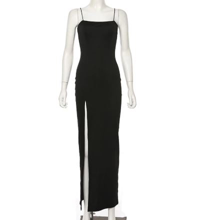 Maggie long dress with slit