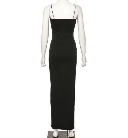 Maggie long dress with slit