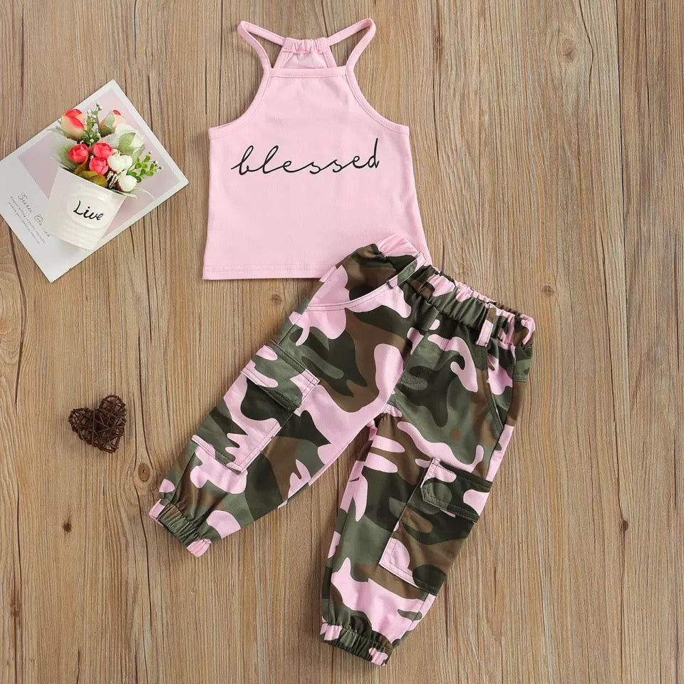 Army Baby pants and top set
