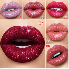Long lasting glitter lipstick