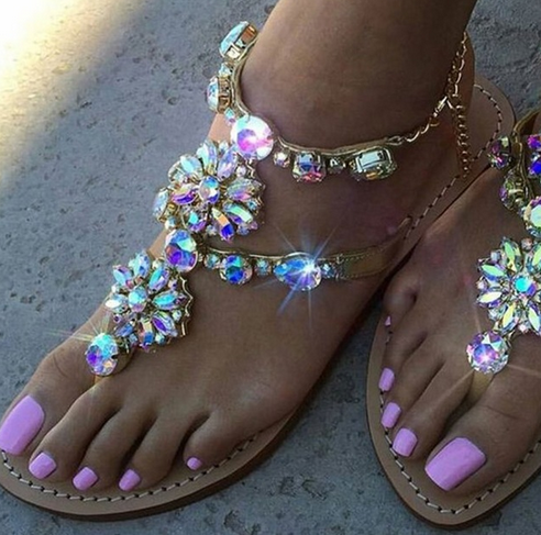 Crystal sandal