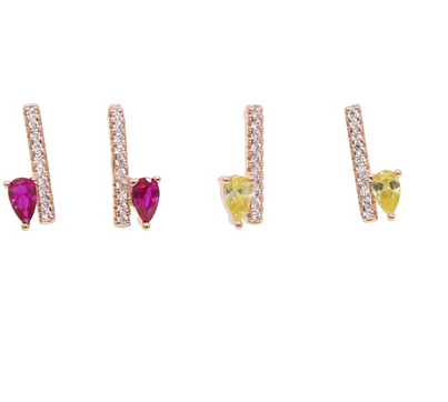 Small rectangular shape earrings