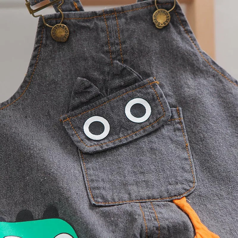 Finny Baby denim dungarees and t-shirt outfit