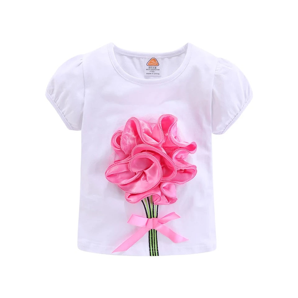 Completo Flowery Baby maglia e gonna