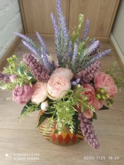 Floral decoration. Lavender