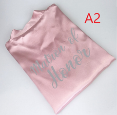 Wedding Family dressing gown with writing