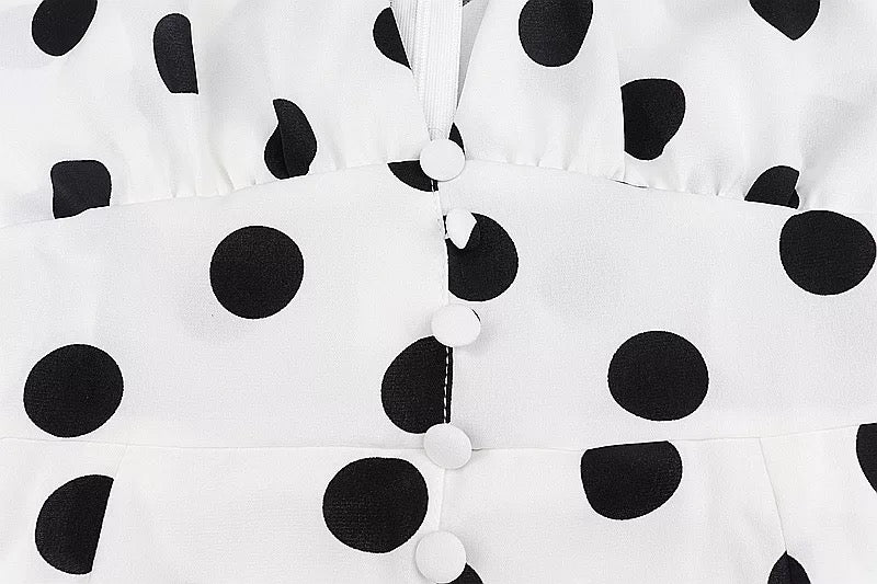 Abito Sheela polka dots corto