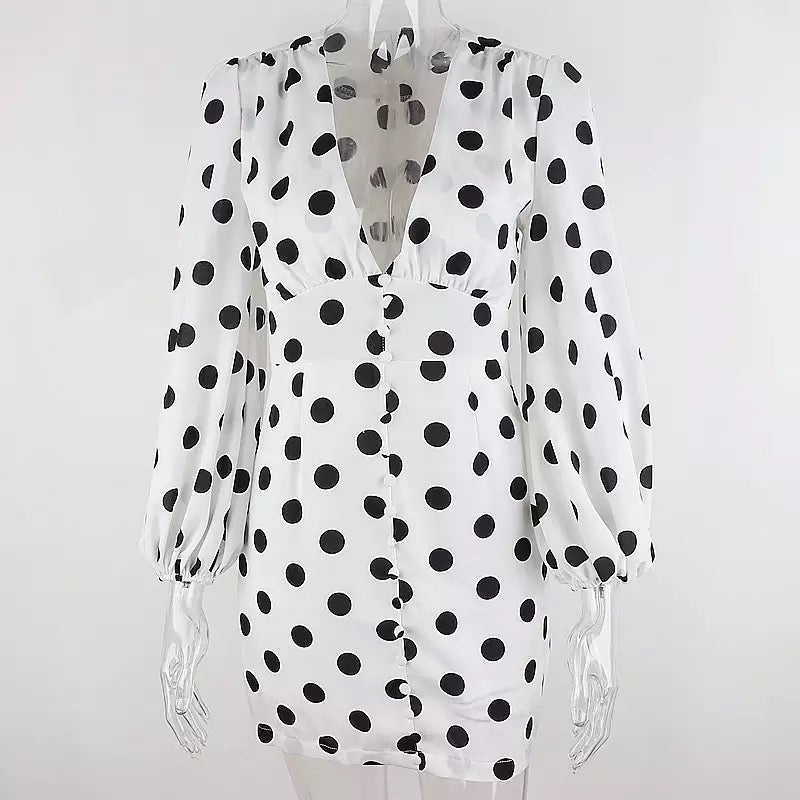 Abito Sheela polka dots corto