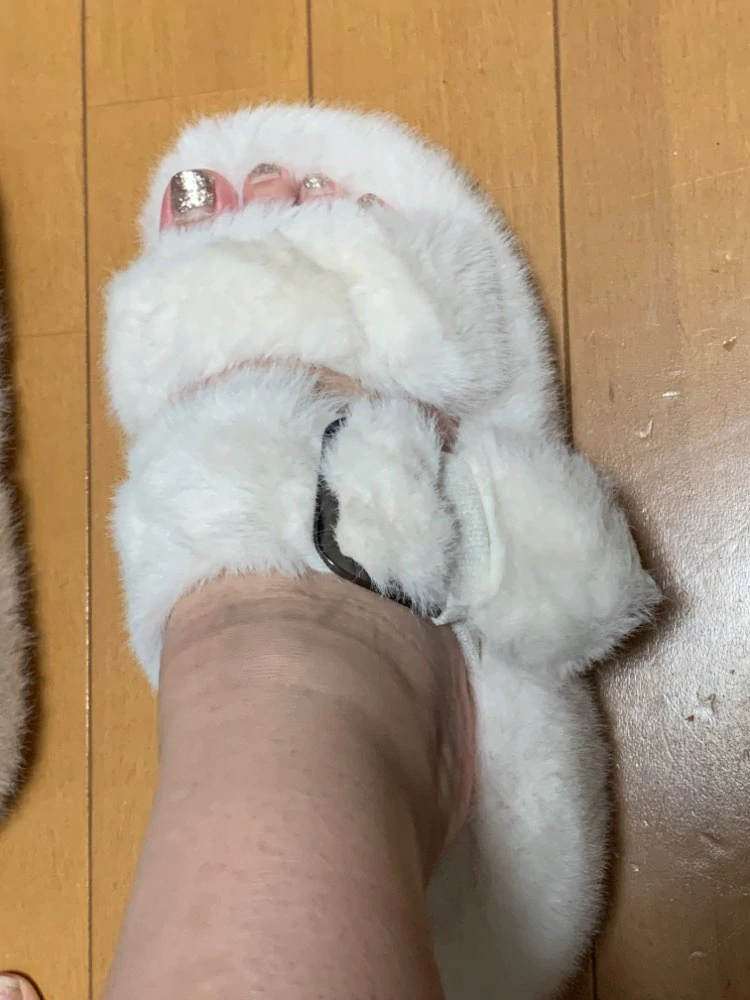 Riley slipper in faux fur
