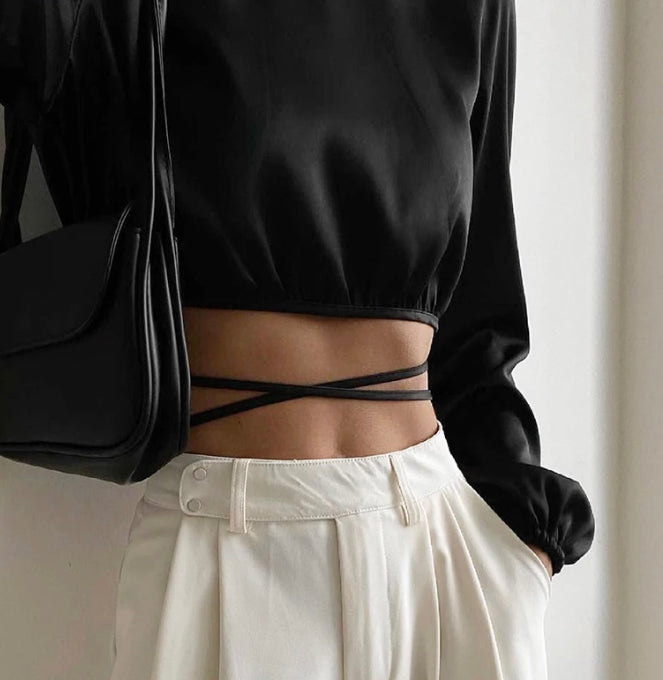 Layton cropped top