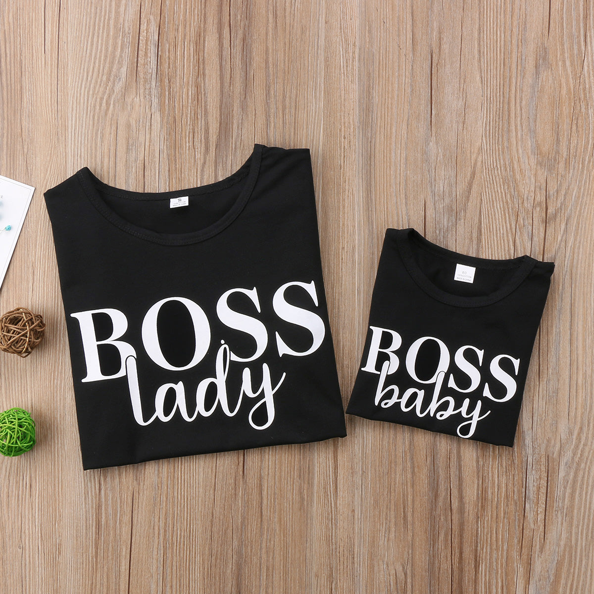 Completo Boss Mamma e figlio t-shirt