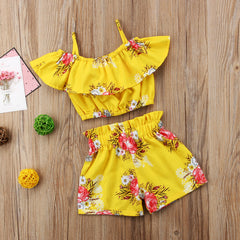 Laira baby set with floral print top and shorts