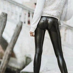 Shiny Black Cat leggings with skinny leather effect – Shop Low Cost -  IG@shoplowcost Sito Ufficiale