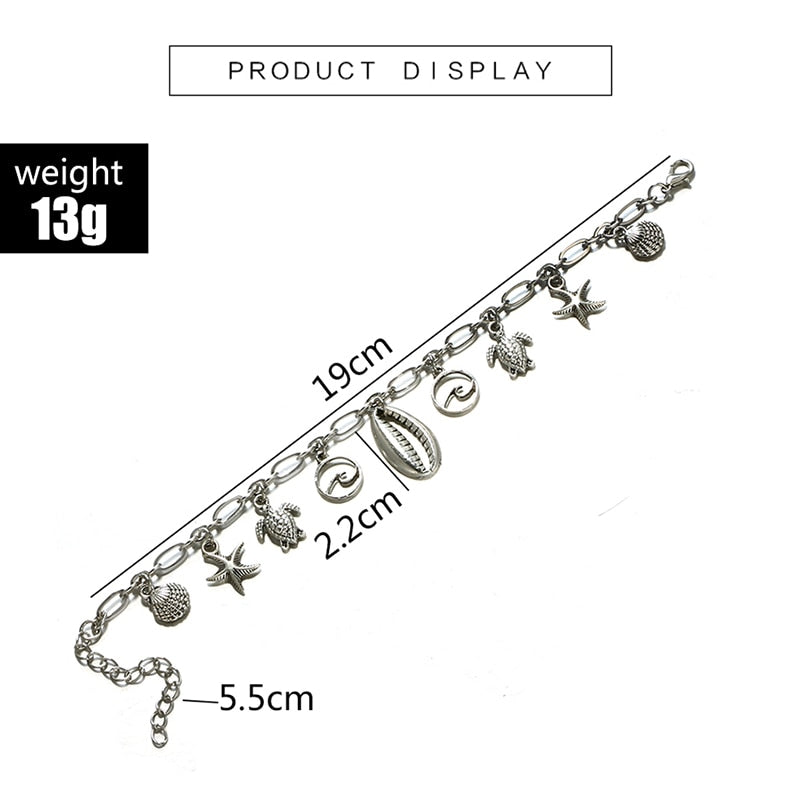 Fashion summer charms anklet
