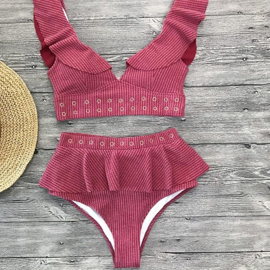 Mely two-piece swimsuit with frappe