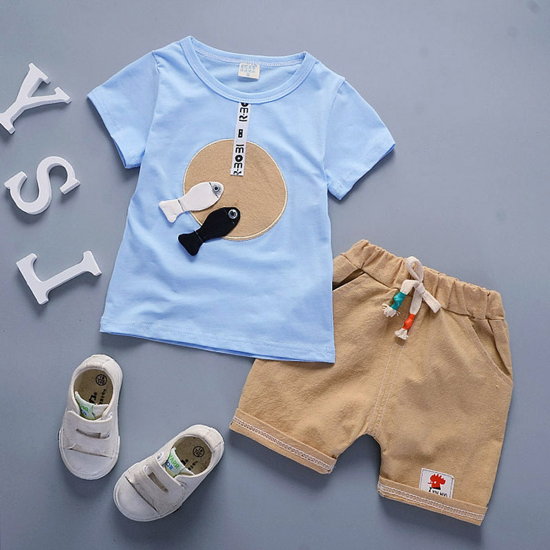 Nemo baby fish shorts and t-shirt set