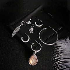 Angel set of 5 earrings