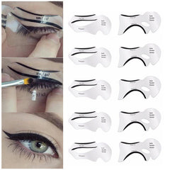 Set of 10 eyeliner templates