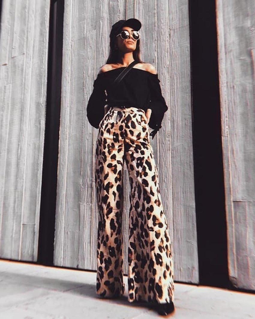 Amber high-waisted trousers