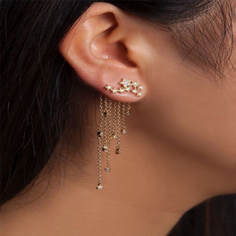 Hanging star earring
