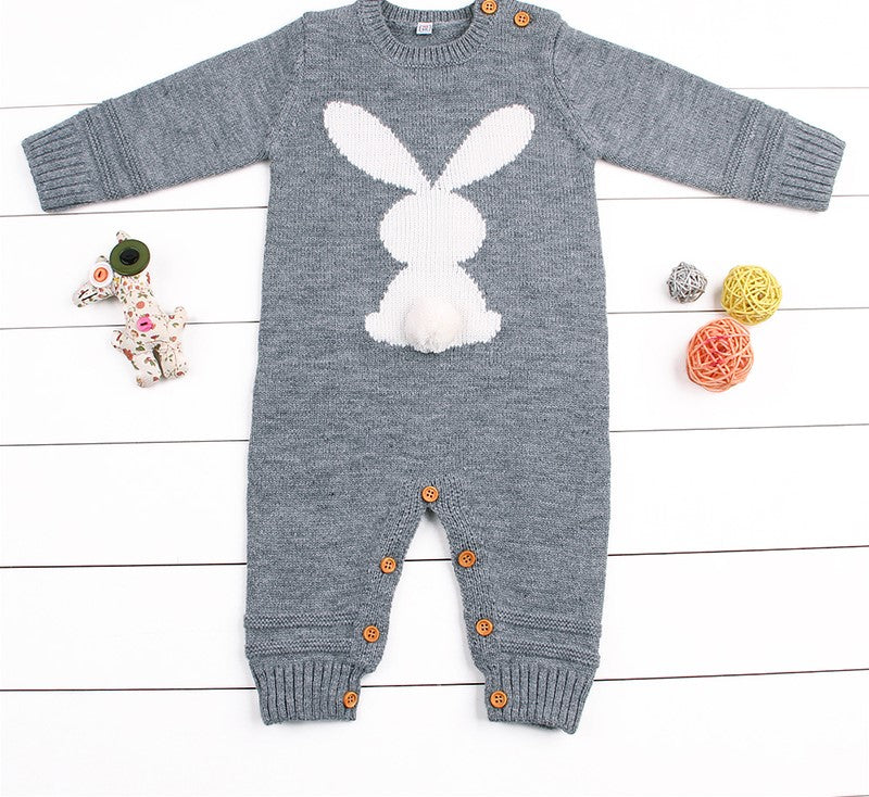 Knitted Rabbit Baby Tracksuit