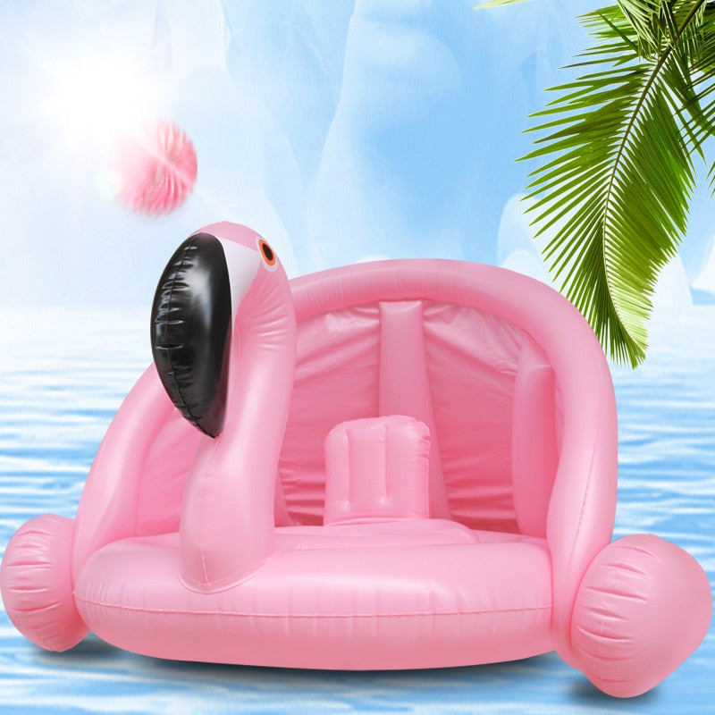 Piscina galleggiante a forma di flamingo