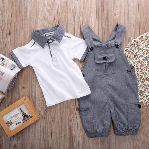 Jake baby t-shirt and overalls set