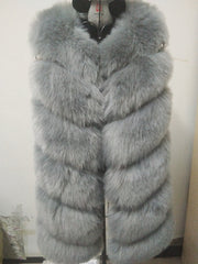 Chalet lined faux fur sleeveless