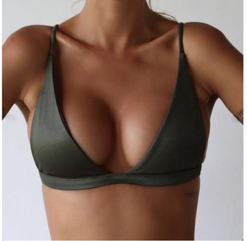 Bikini top push up verde - @ShopLowCost