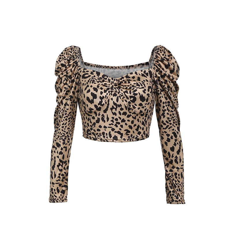 Vicky long-sleeved shirt with spotted print