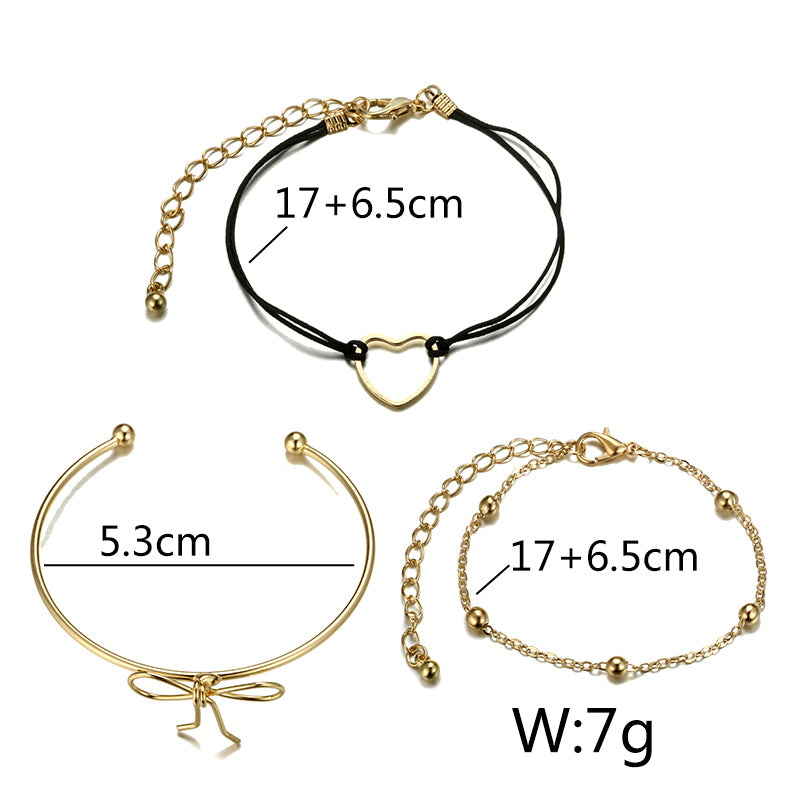 Set of 3 sweet dreams wrist bracelets