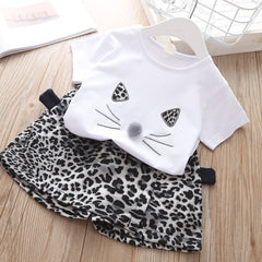 Cat Baby shirt and shorts set