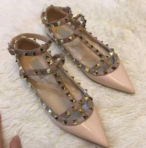 Ally ballet flat with studs