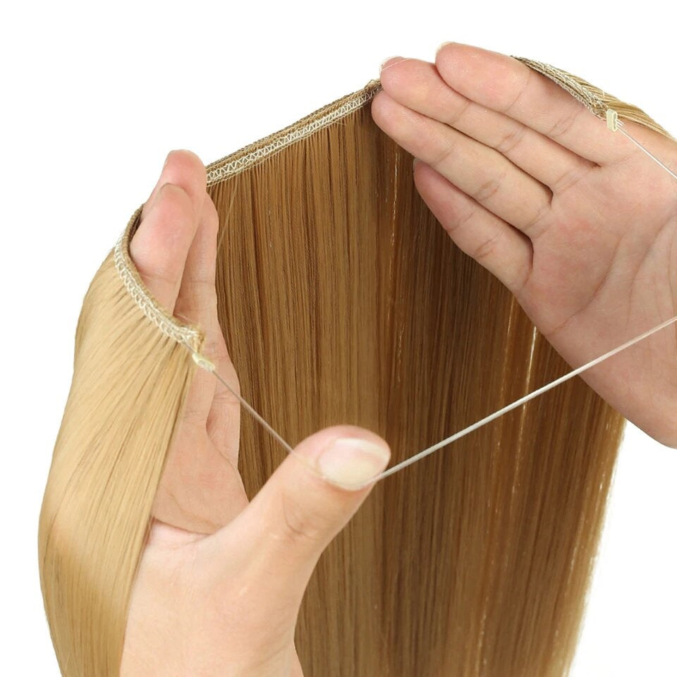 Straight hair extensions