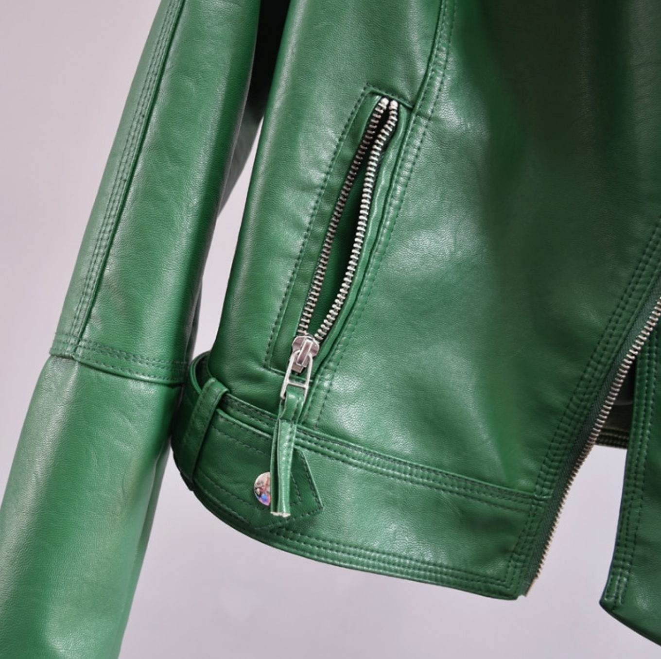 Rory faux leather biker jacket