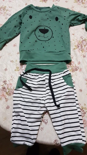 Green Line Baby Suit