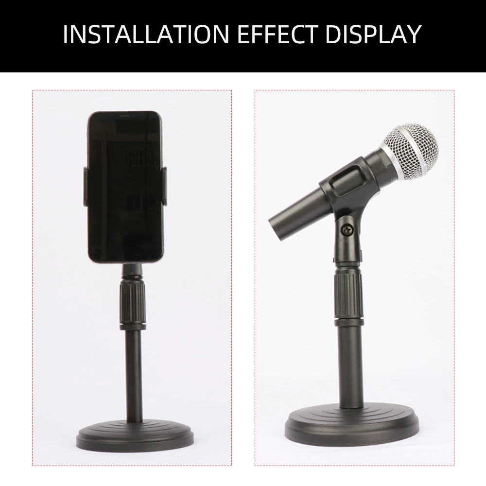 Smartphone holder and table microphone