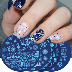 Christmas Nail Art for Nail Stamping