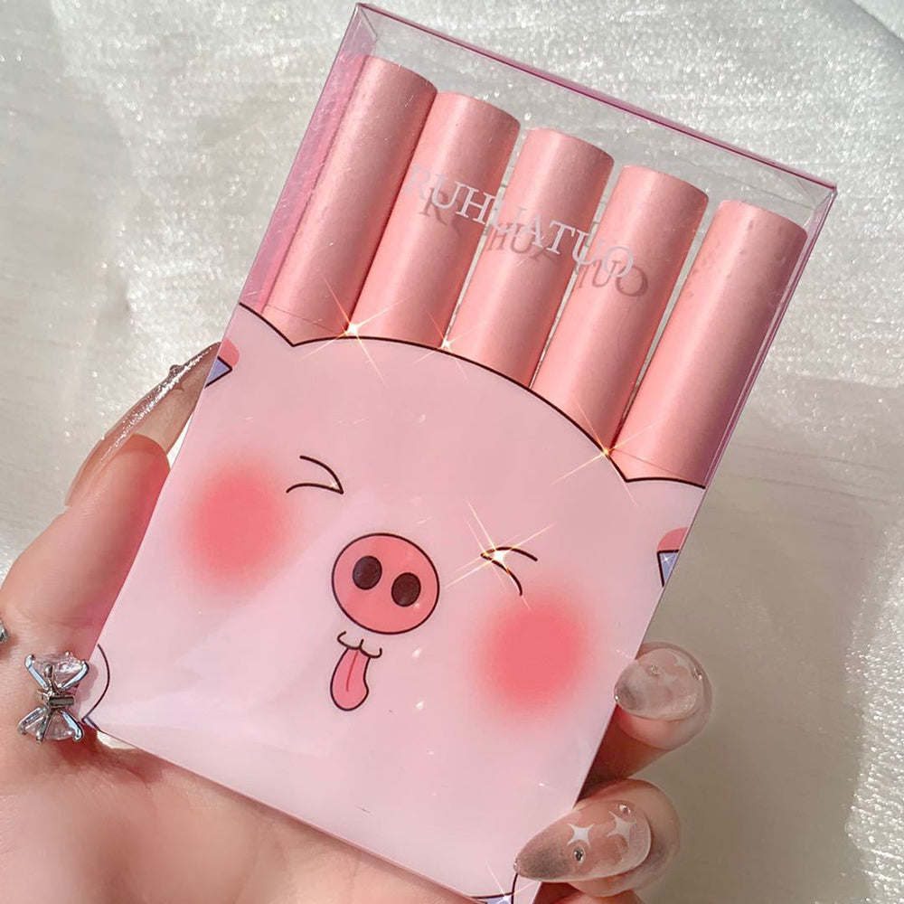 Pack 5 Piggy lip gloss