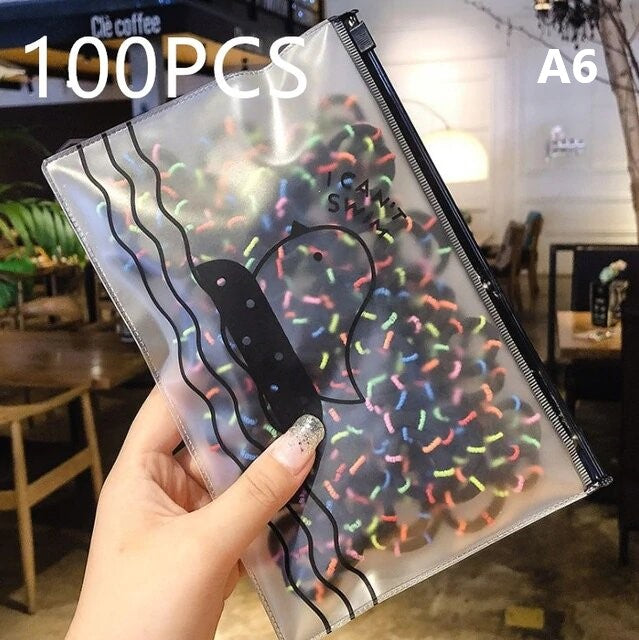 Bag of 100 Multicolor scrunchies