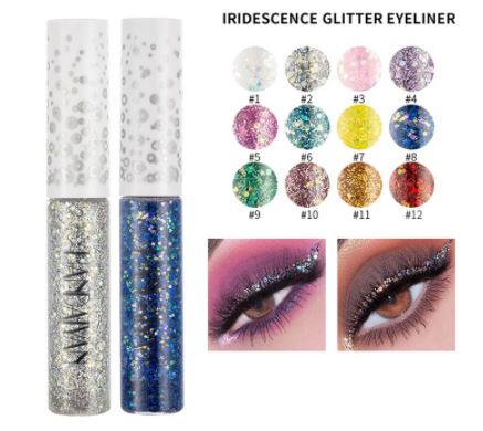 Set da 12 eyeliner Glitter colours