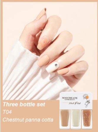 3 in 1 Pastel nail polish