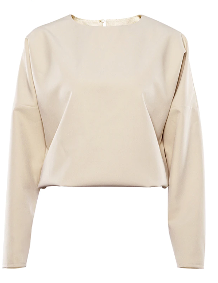 Cream Long Sleeves Shirt