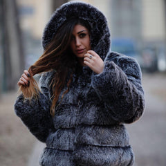 Faux fur jacket with Fluffy Dream hood